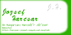 jozsef harcsar business card